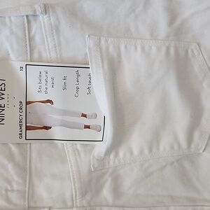 White Nine West New Crop Jeans